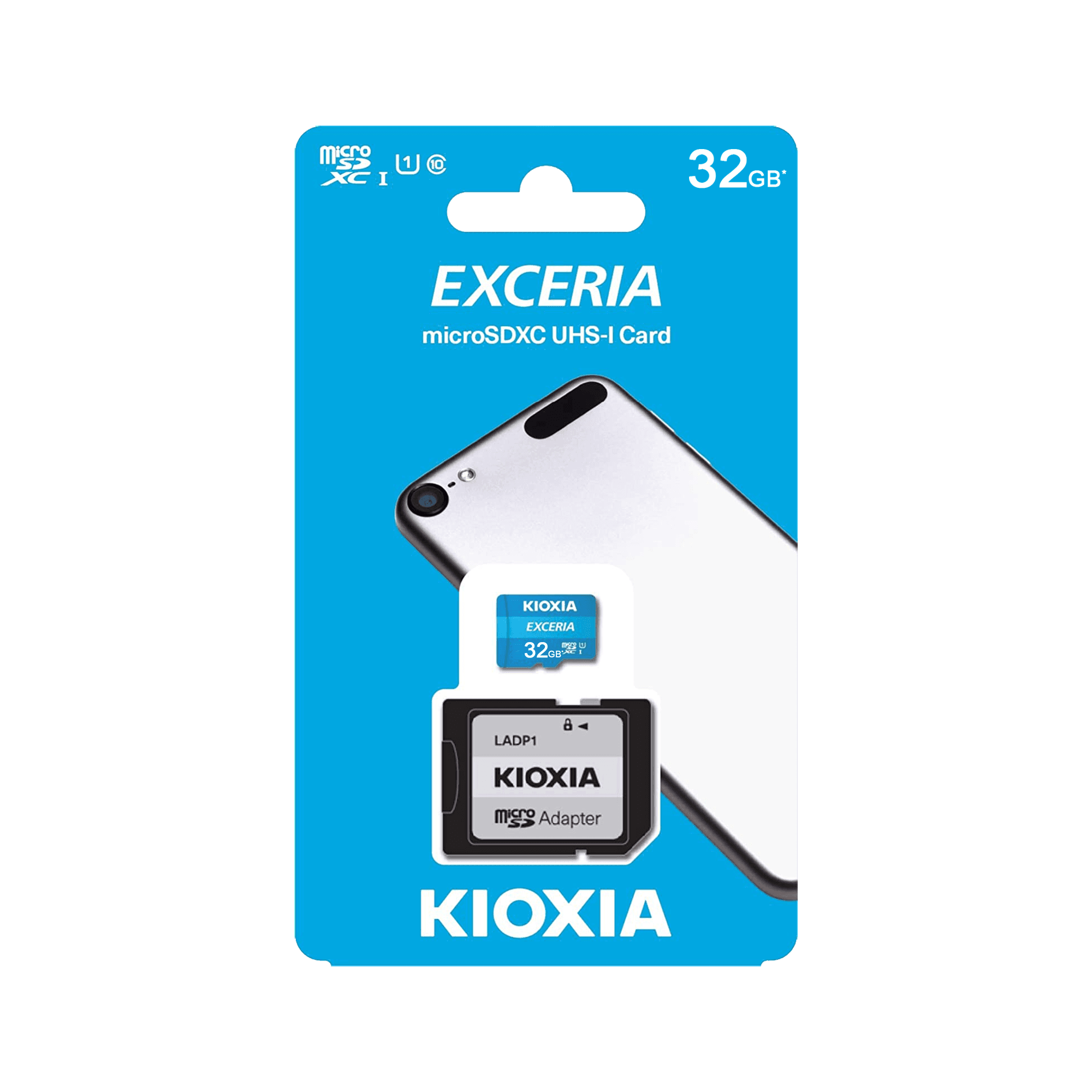 Pomnilniška kartica microSDHC 32 GB KIOXIA UHS-I U1 + adapter