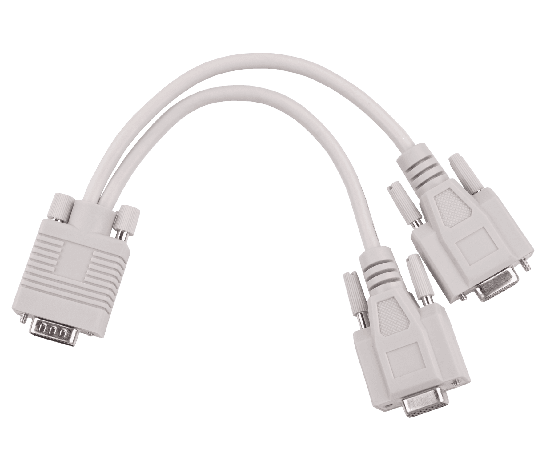 LP VGA adapter (15-pin moški) na 2x (15-pin ženski)