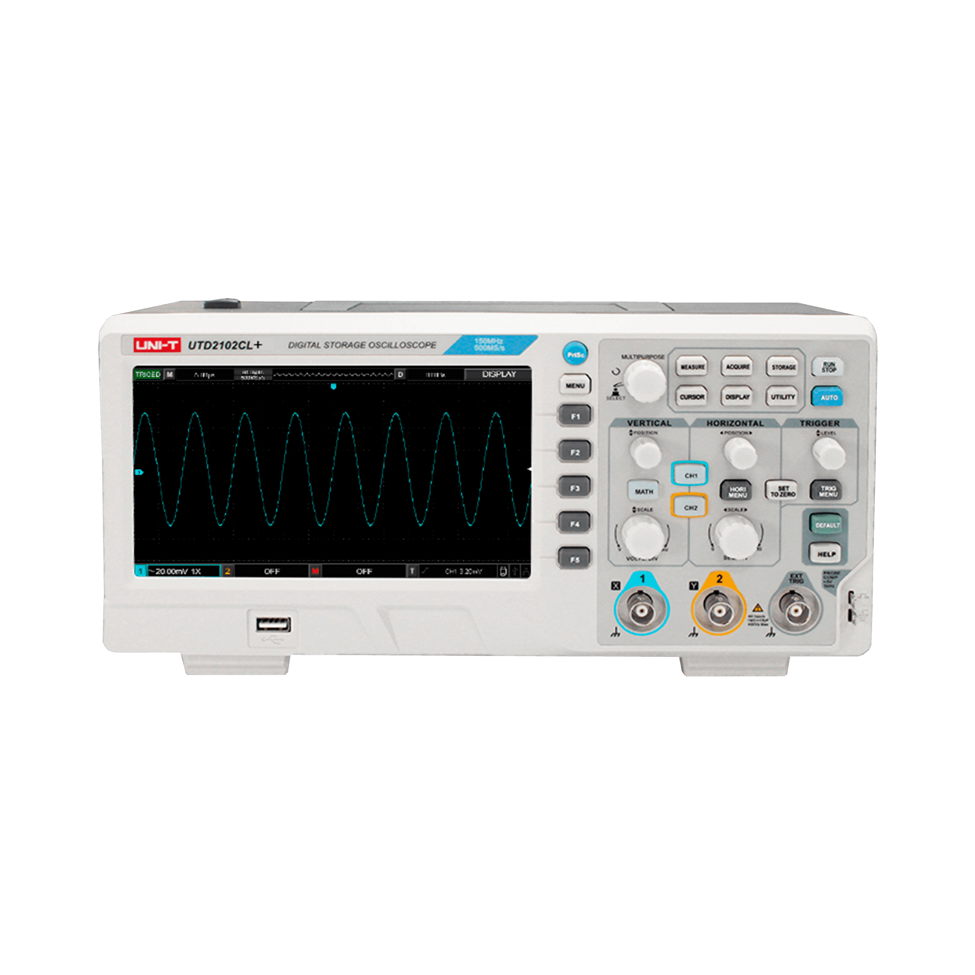 Uni-T UTD2102CL+ digitalni osciloskop, 100 MHz
