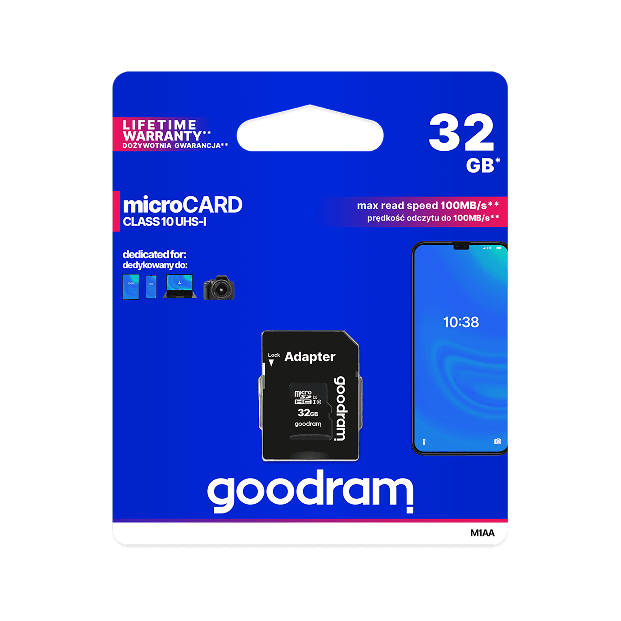 MicroSD kartica 32GB UHS-I Goodram z adapterjem