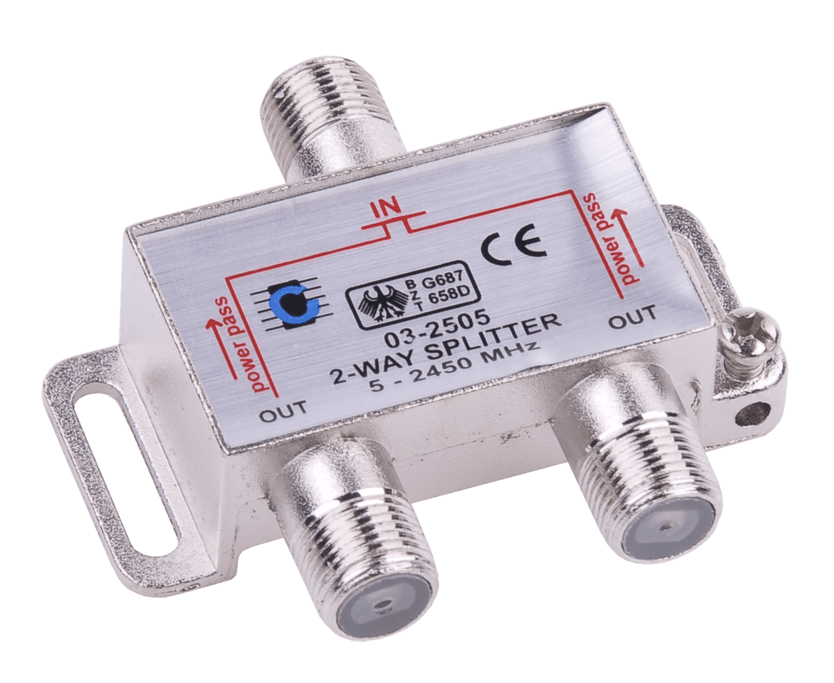 Razdelilnik signala 2-smerni Cabletech (5-2450MHz)